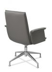 Кресло Лео Л HX4 без колес серо-коричневая CN6