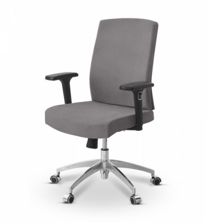 Кресло персонала Alfa X/SL/3D ткань Bahama / серая