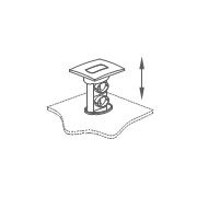 Розеточный блок для столов на 2 электророзетки 