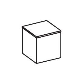 Куб декоративный бежевый (кожа)