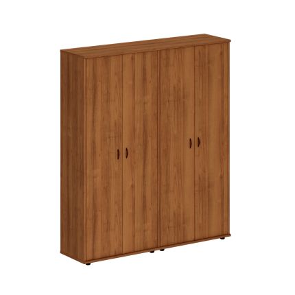 Шкаф комбинированный высокий (одежда + одежда) темный орех