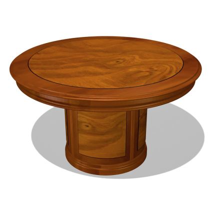 Стол для совещания круглый шпон корня оливы