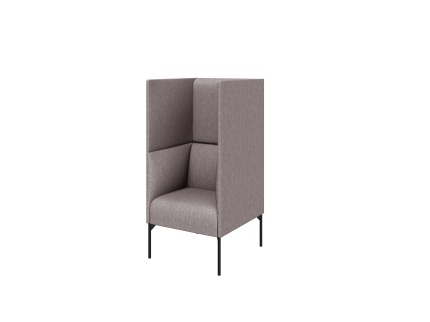 Кресло высокое ткань рогожка / kiton04