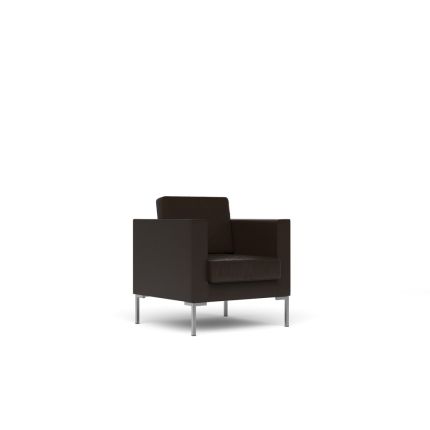 Кресло Malta экокожа премиум / темно-коричневая CN1113