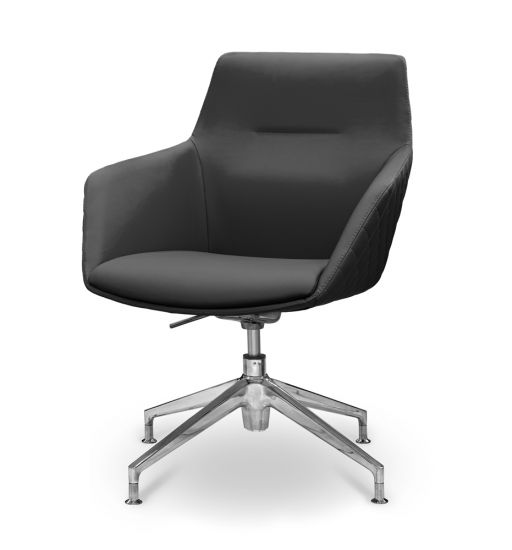 Кресло посетителя Аврора | Aurora НХ4 черная