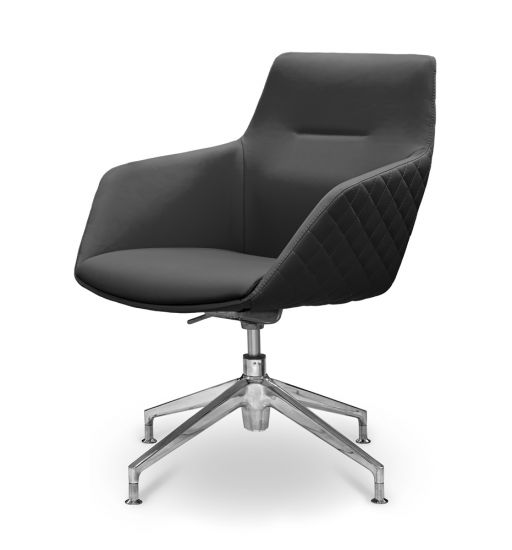 Кресло посетителя Аврора | Aurora НХ4 черная