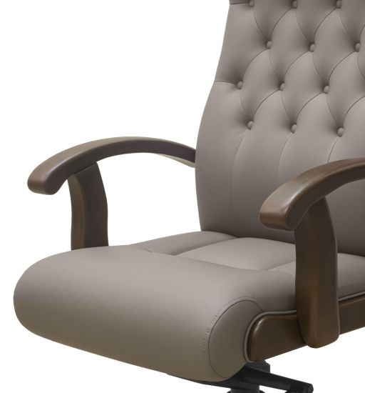 Кресло Статус Плюс | Status plus черная CN1114/дерево - дуб мелвилл