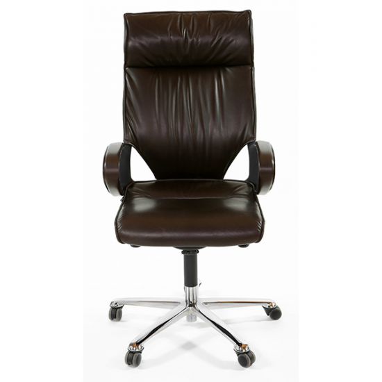 Кресло Модус | Modus высокое с подголовником темно-коричневая