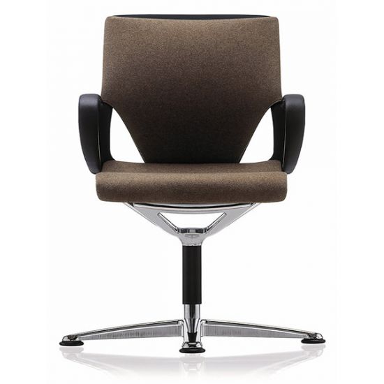 Кресло для посетителя Модус | Modus на ножках серая 74/34