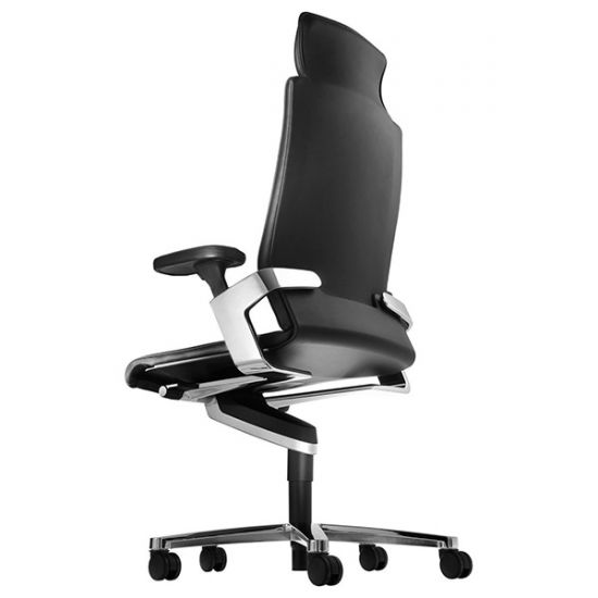 Кресло Он | On с высокой спинкой с подголовником черная