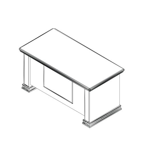 Стол руководителя дуб